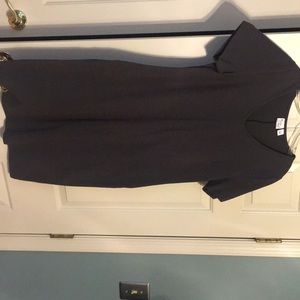 Knit v-neck t-shirt dress